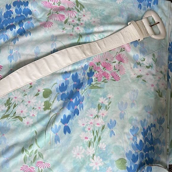 Vintage 80s Donna Karan BIG Leather Belt - Picture 4 of 14